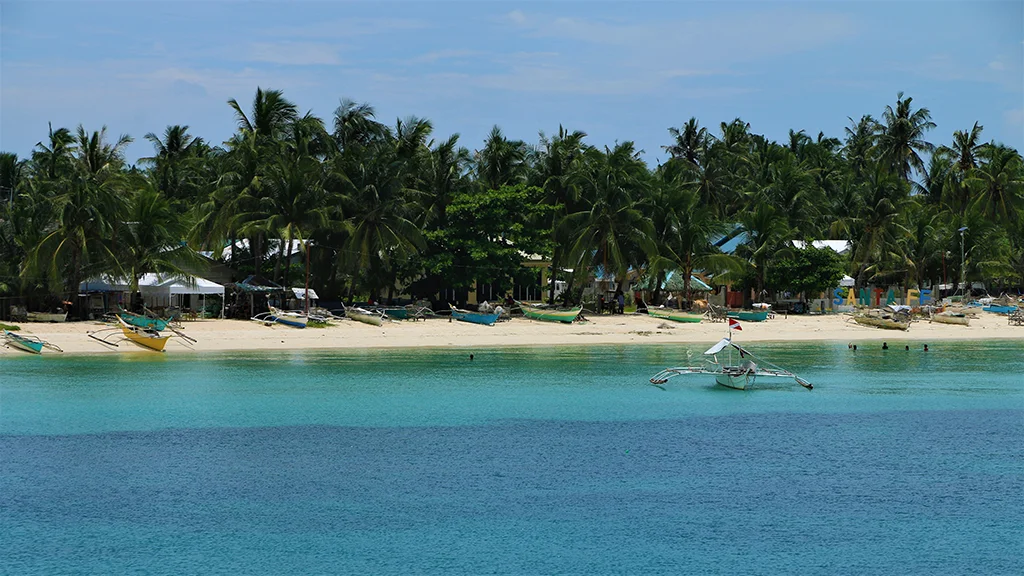 bantayan island beach bangka boats santa fe cebu