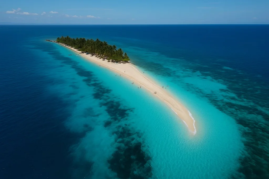 An example of things to do is Leyte's Kalanggaman Island in the Philippines.