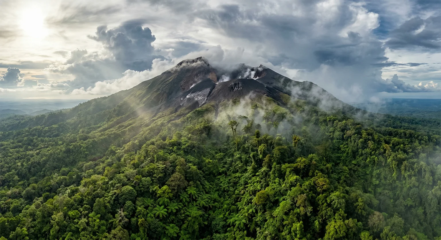 Mt. Kanlaon volcanic peak cloud forest Negros Island Central Philippines active volcano