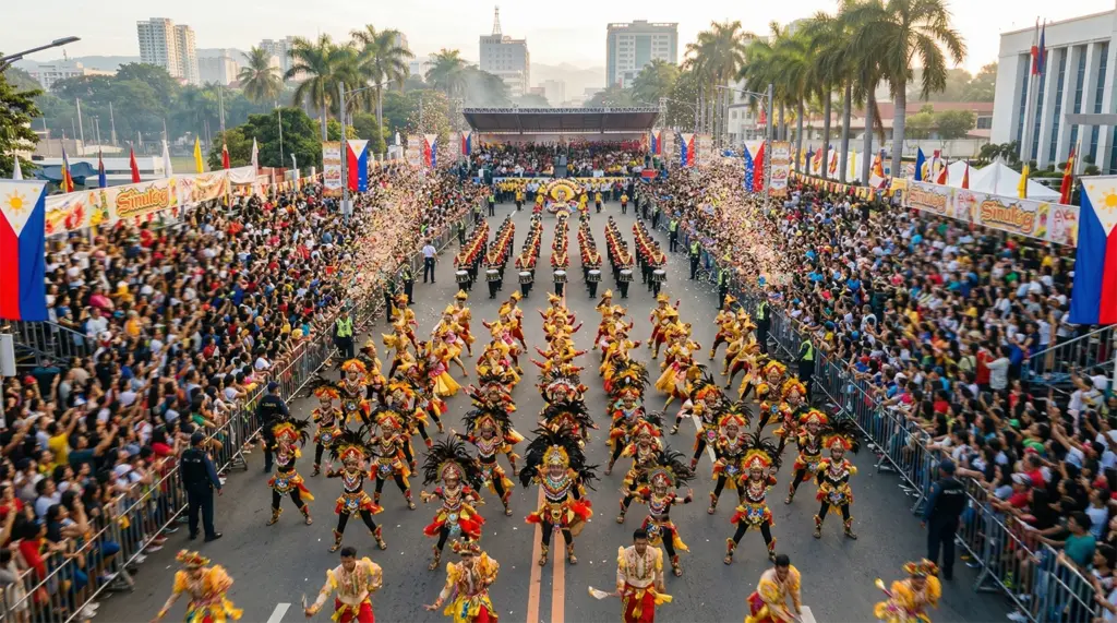 Sinulog Festival of Cebu Grand Parade contingent Osmeña Boulevard, Philippines