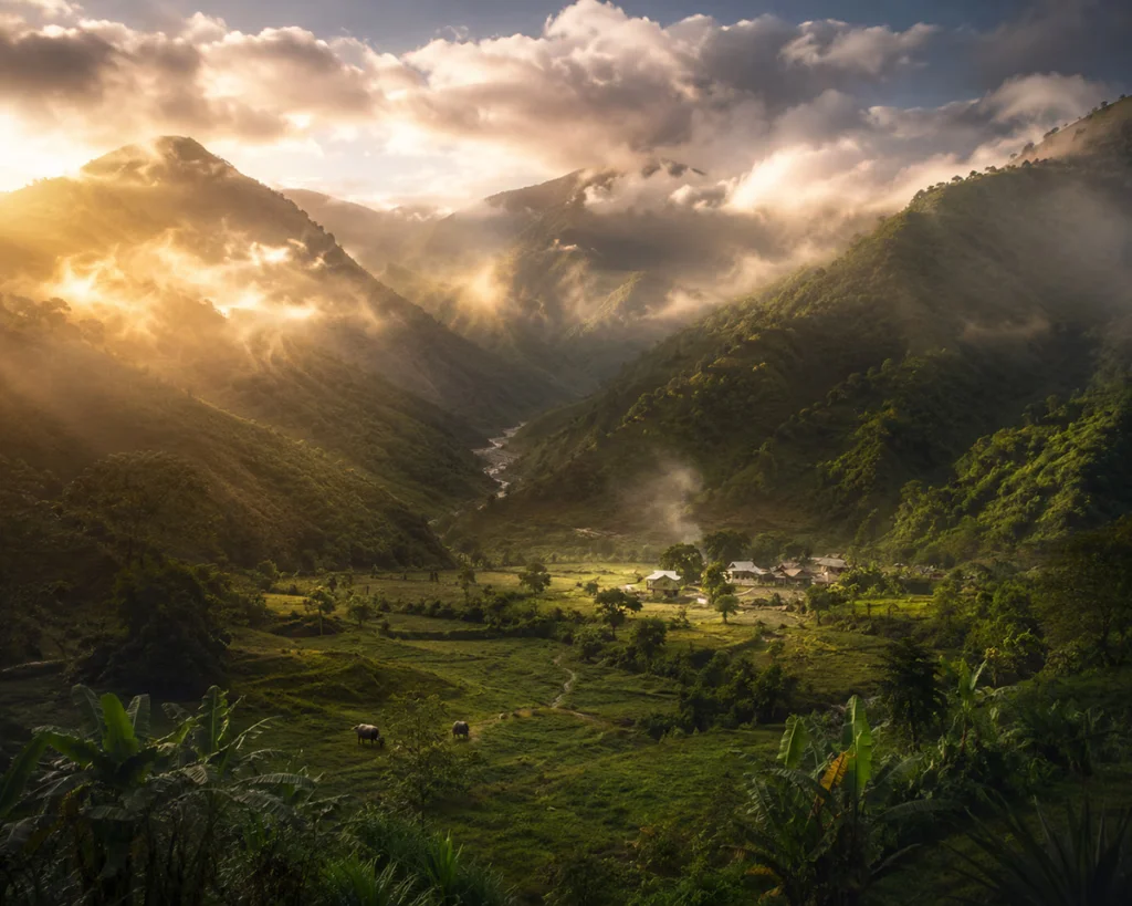 Mindoro Island’s mountains and valleys show a natural landscape central to the history of Mindoro Island